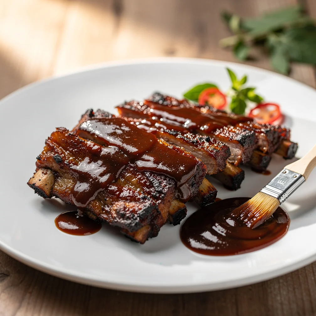 Costela Suína ao Molho Barbecue Caseiro