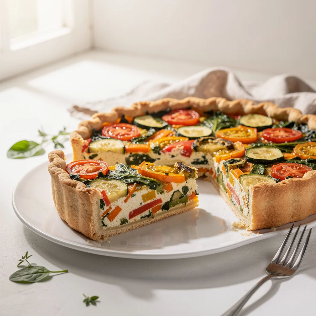 Torta Colorida de Legumes e Ricota