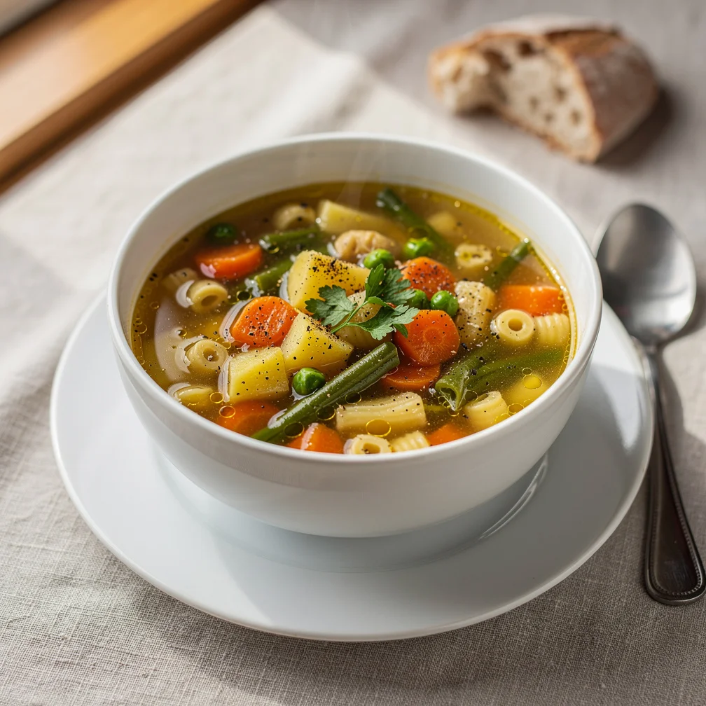 Sopa Rústica de Legumes com Macarrão