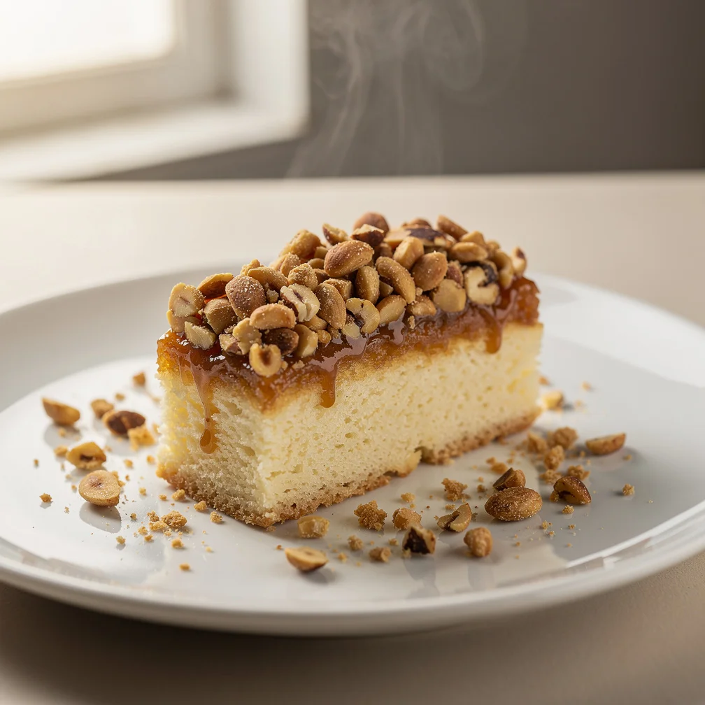 Bolo de Cupuaçu com Crocante de Castanha-do-Pará