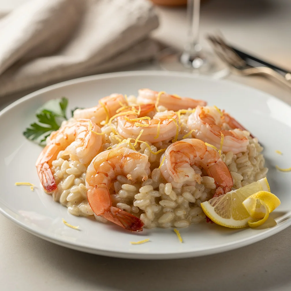 Risoto de Camarão com Limão Siciliano