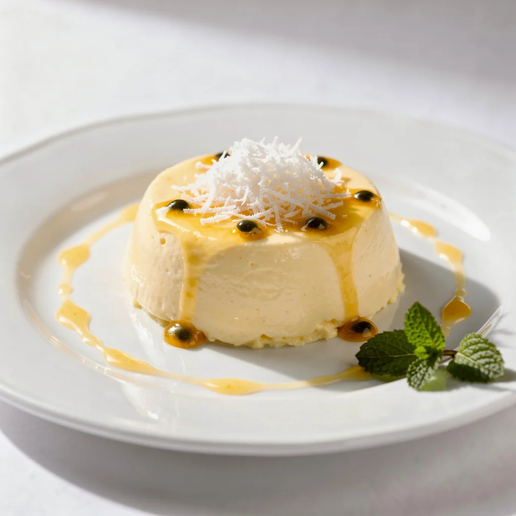 Mousse Cremoso de Maracujá com Toque de Coco