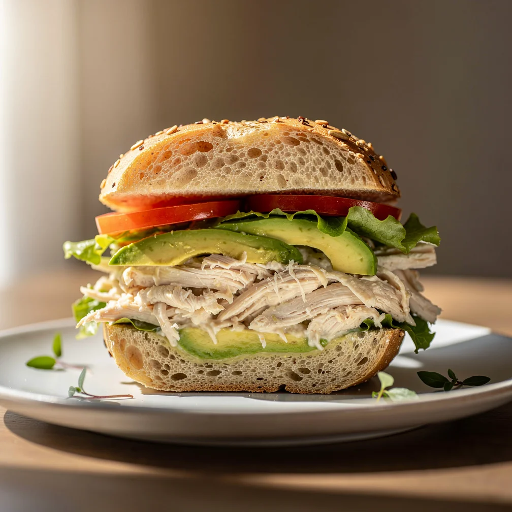 Sanduíche de Frango Cremoso com Abacate