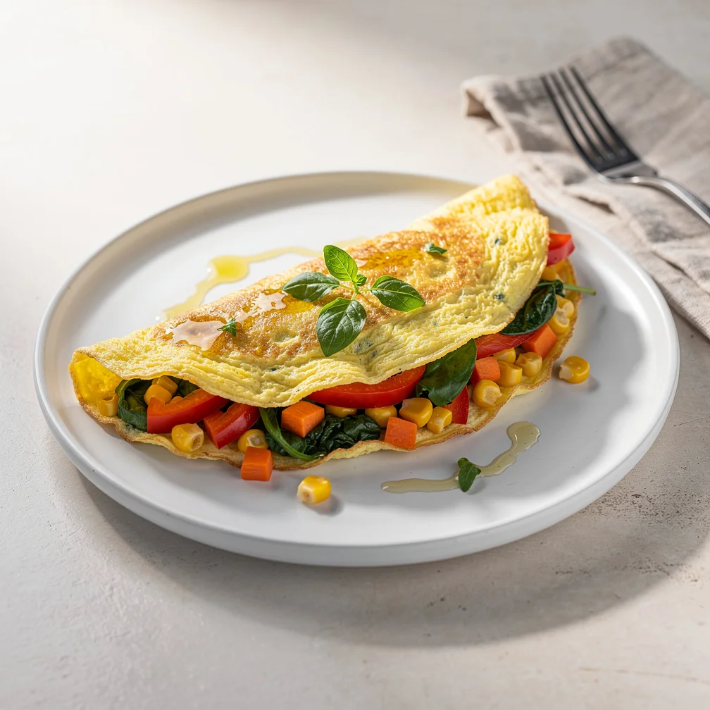 Omelete de Legumes Coloridos