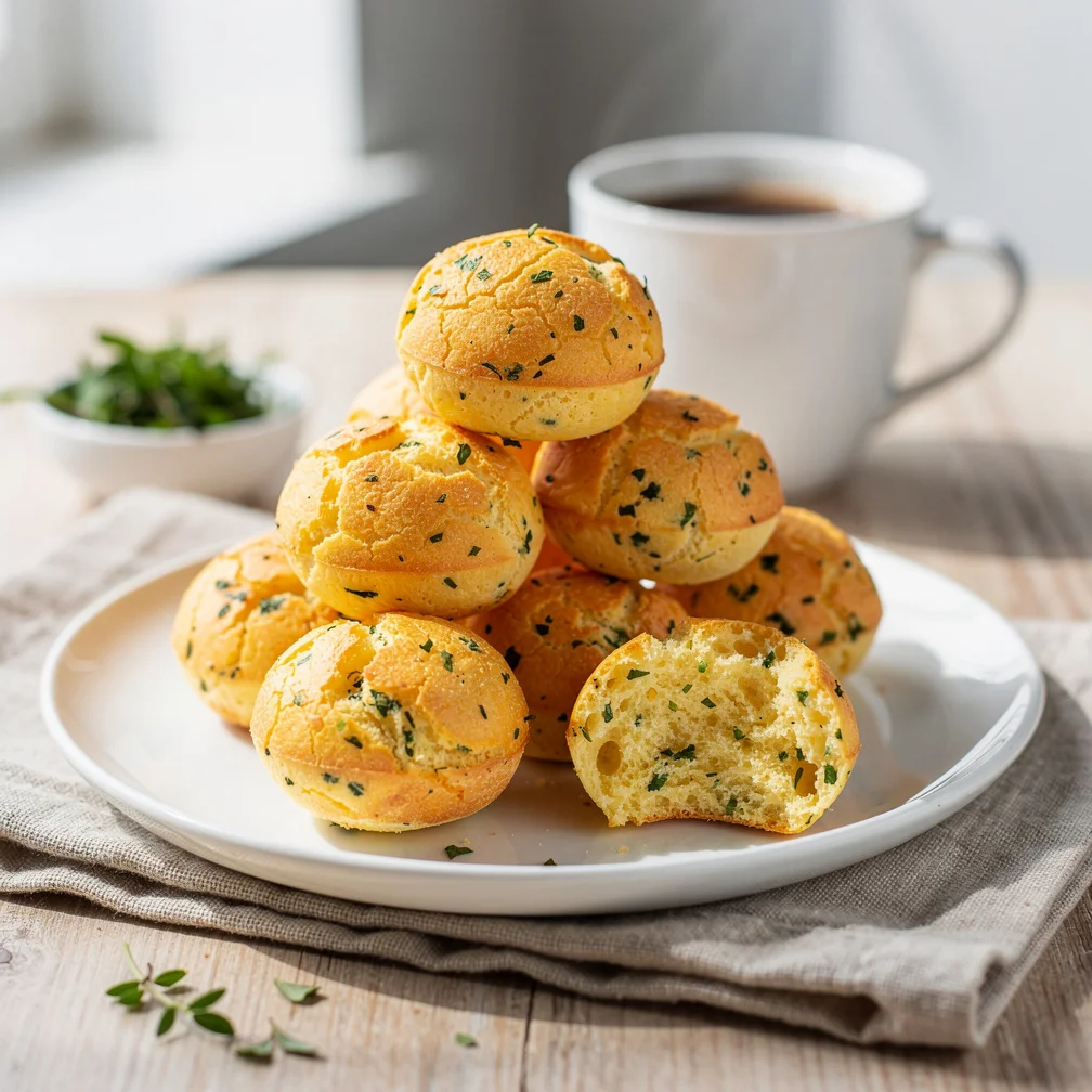 Pão de Queijo Fit com Ervas Finas