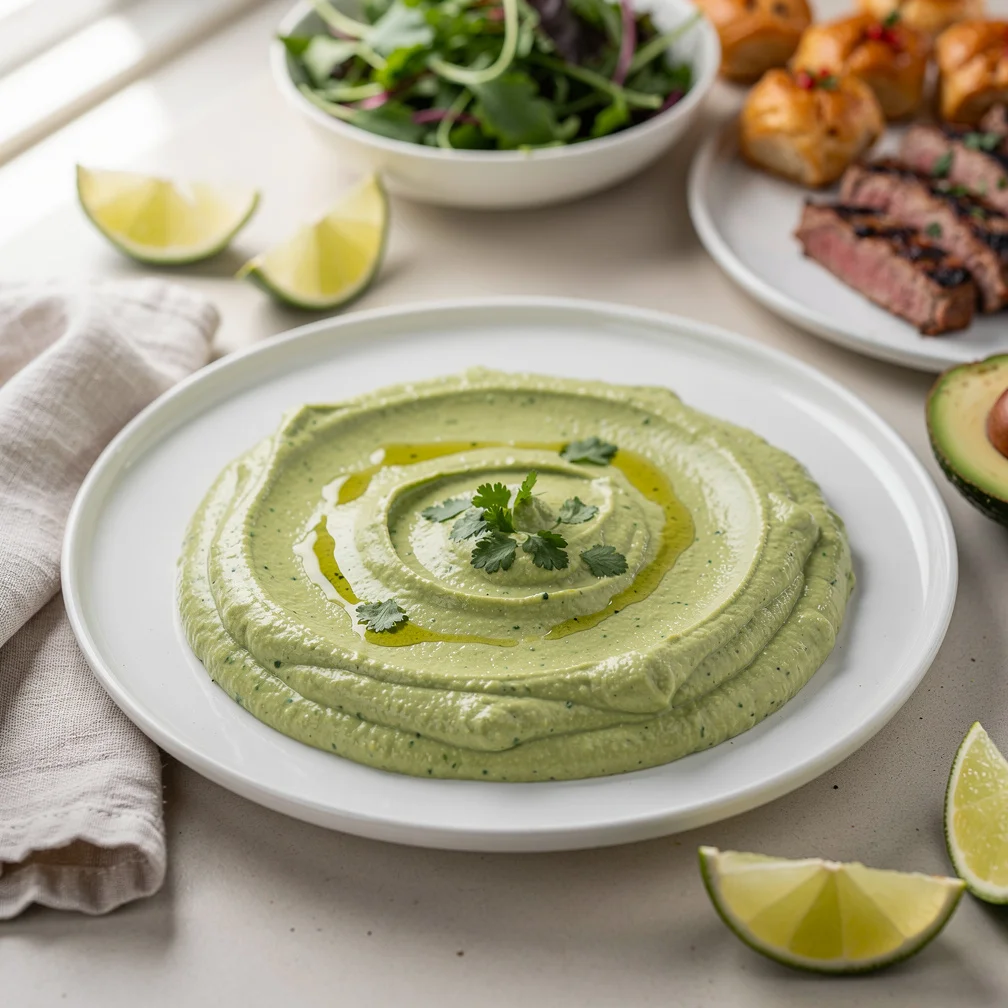 Molho Cremoso de Abacate e Coentro