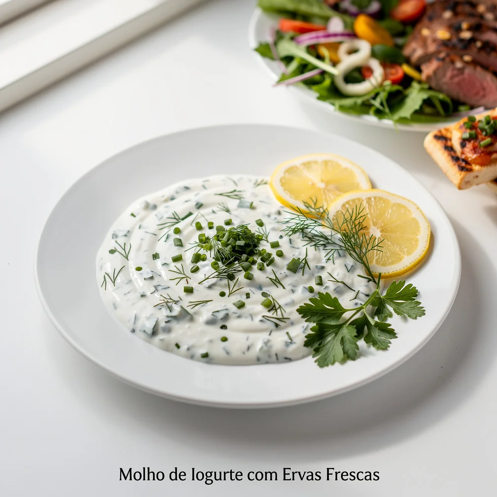 Molho de Iogurte com Ervas Frescas