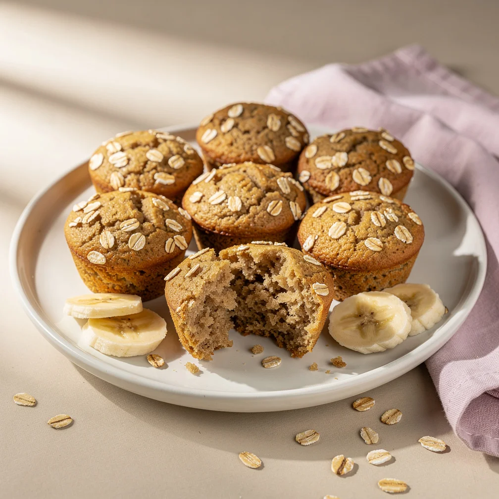 Bolinhos de Banana e Aveia