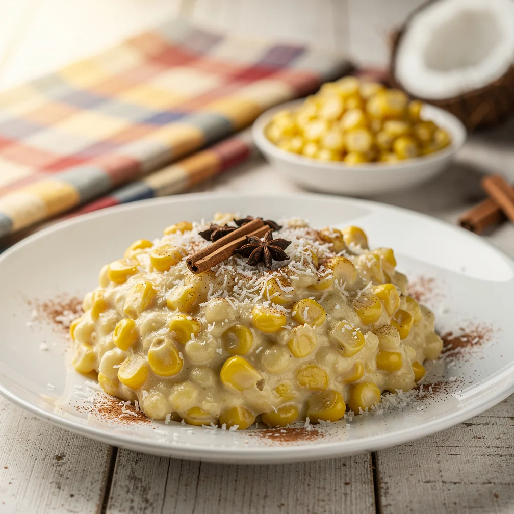 Canjica Cremosa de Milho Verde com Coco