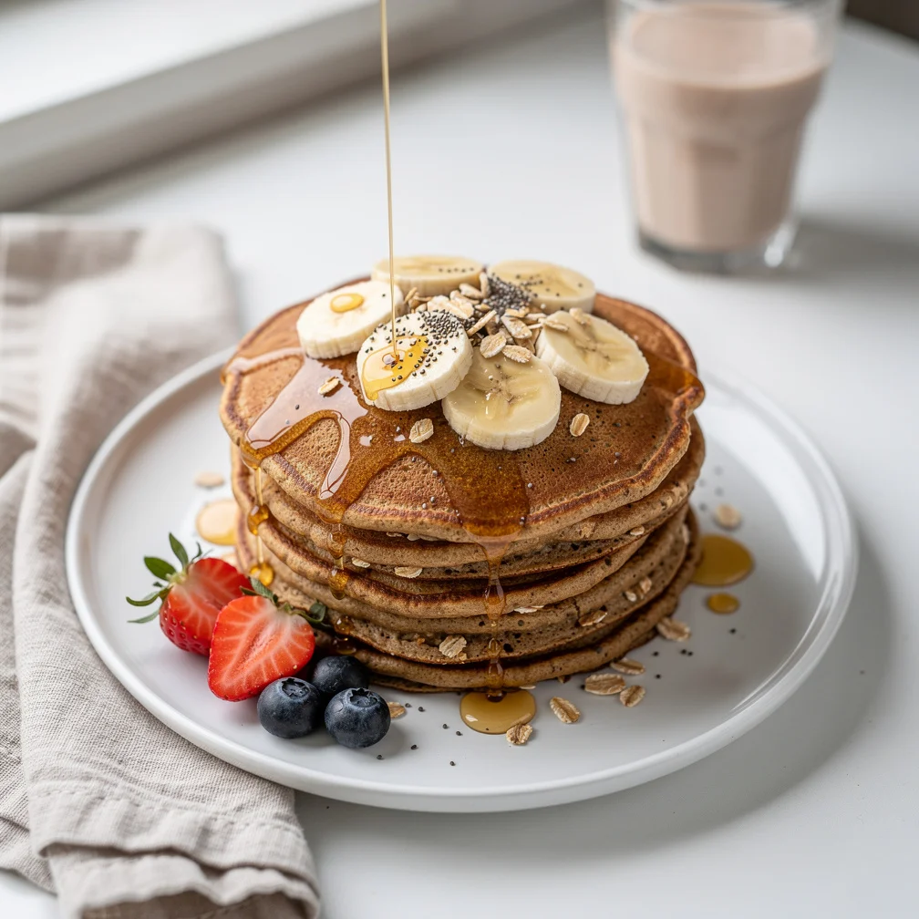 Panqueca Proteica de Banana com Aveia