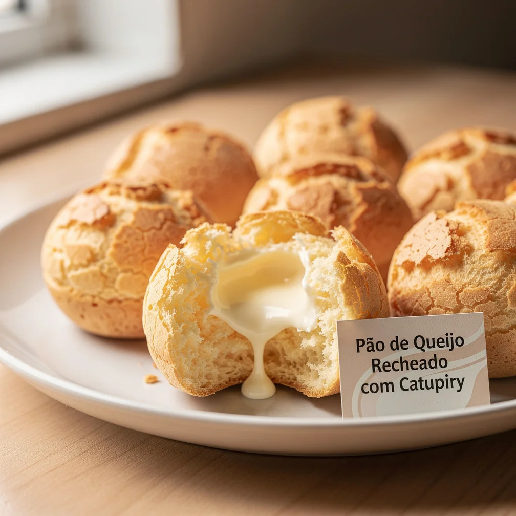 Pão de Queijo Recheado com Catupiry