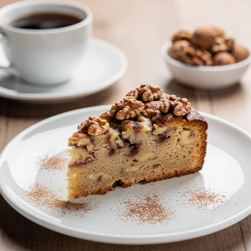 Bolo de Banana com Canela e Nozes