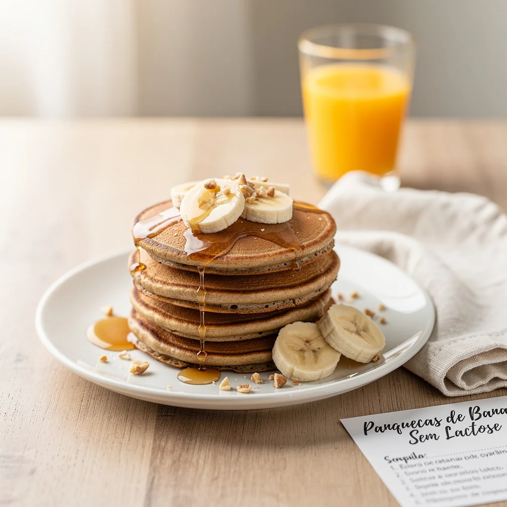 Panquecas de Banana Sem Lactose