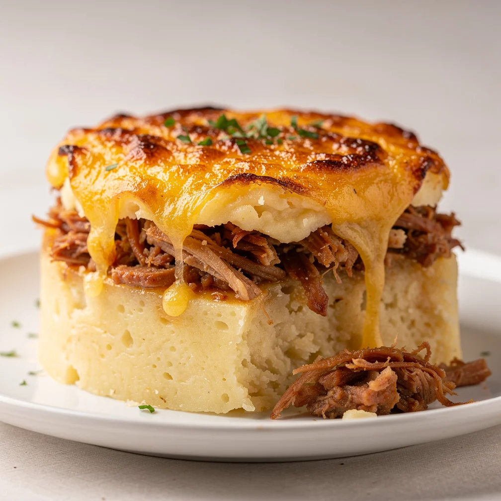 Escondidinho de Macaxeira com Carne de Sol e Queijo Coalho