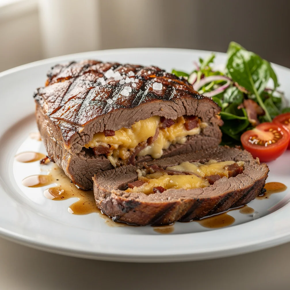 Maminha Recheada com Queijo e Bacon na Brasa