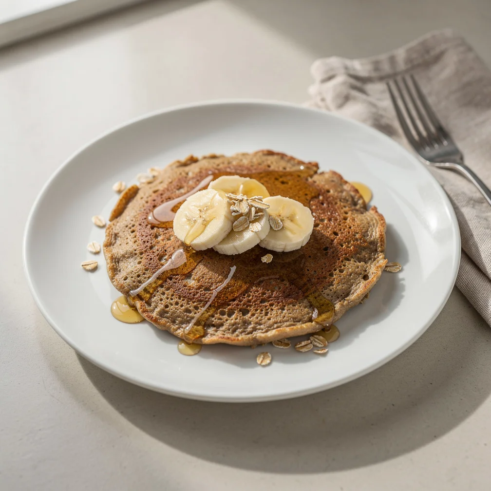 Panqueca de Aveia e Banana Econômica