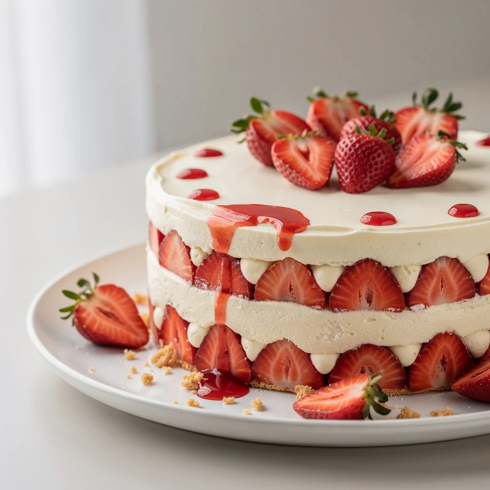 Bolo de Morango com Creme de Mascarpone