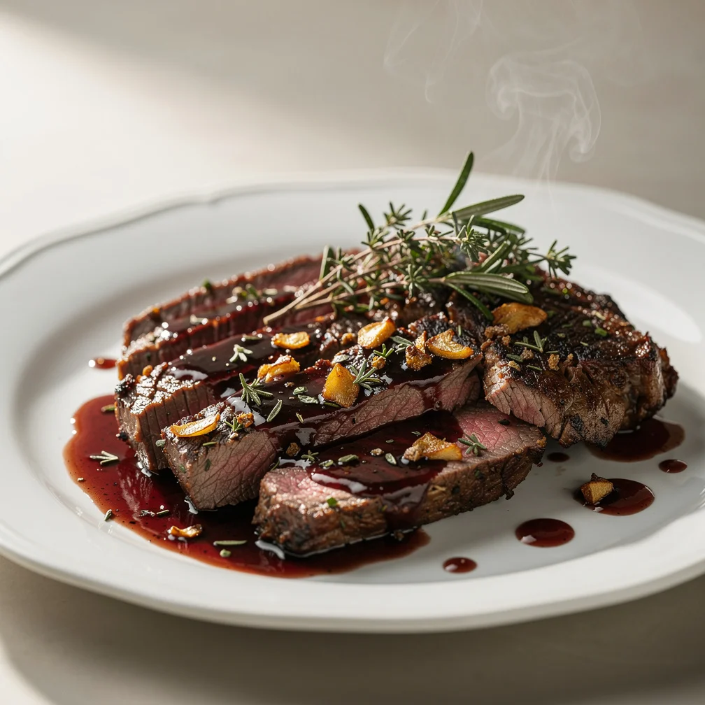 Fraldinha ao Molho de Vinho com Alho e Ervas