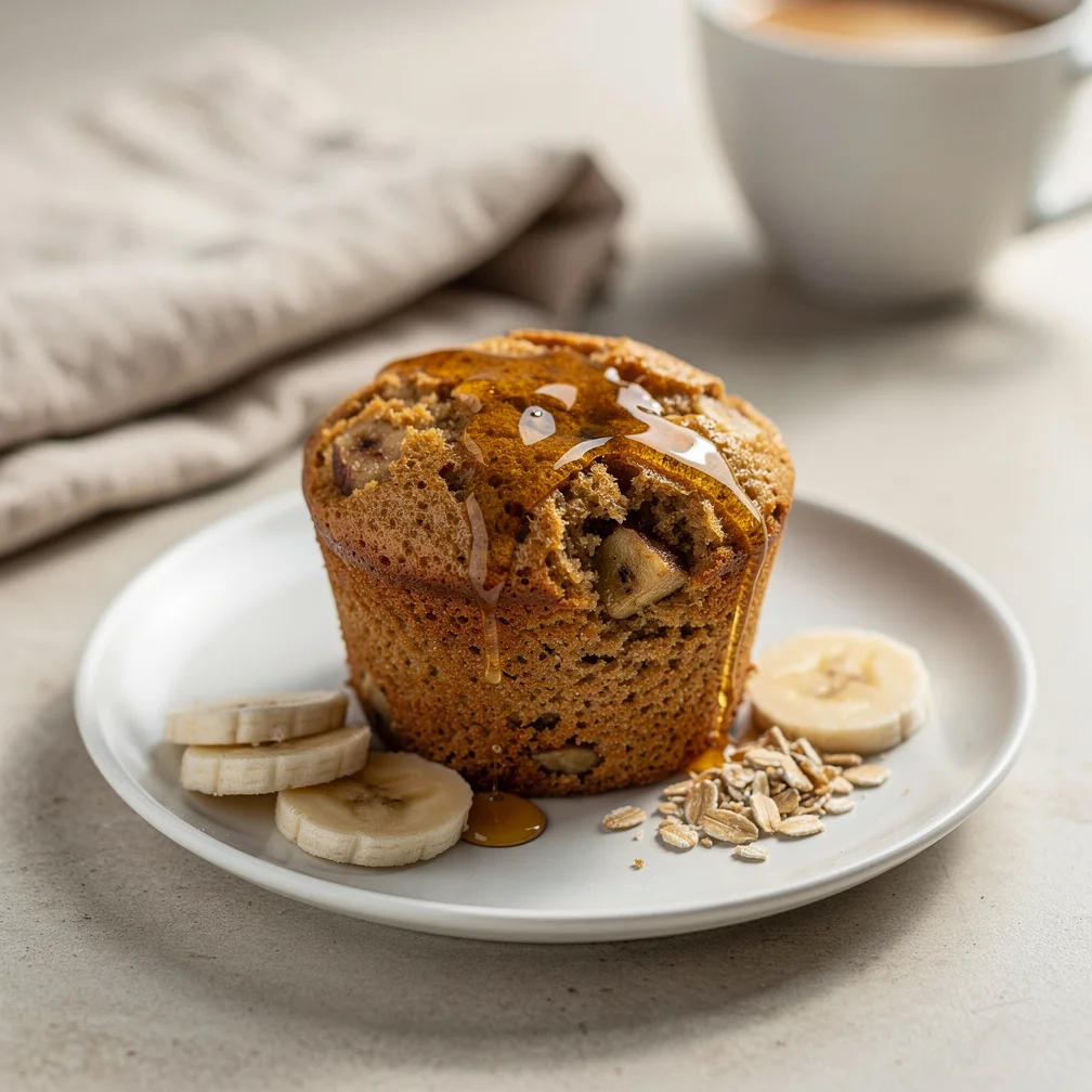 Bolo de Caneca Integral com Banana e Mel