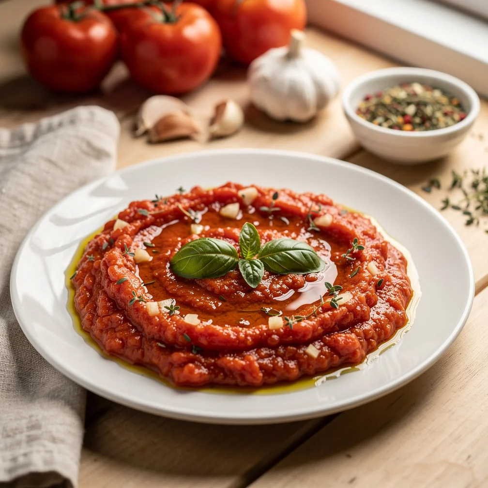 Molho de Tomate Rústico com Alho e Ervas