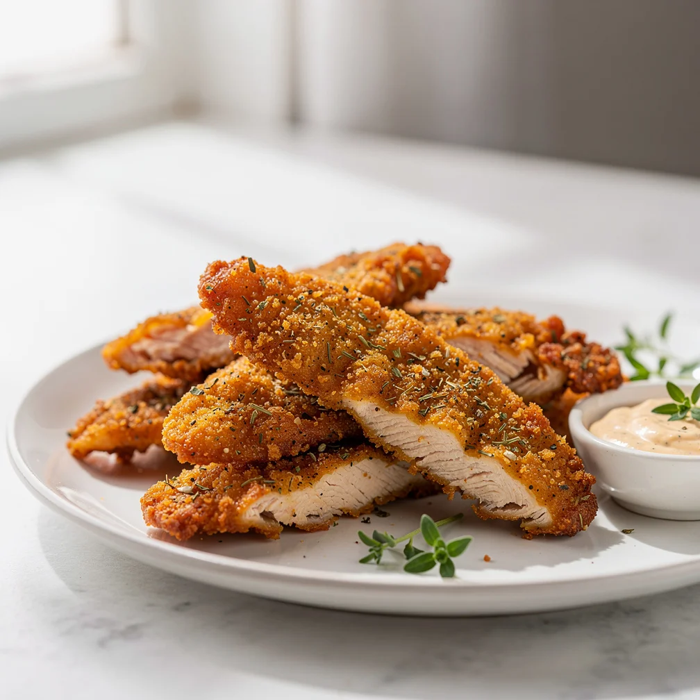 Tirinhas Crocantes de Frango com Ervas na Air Fryer